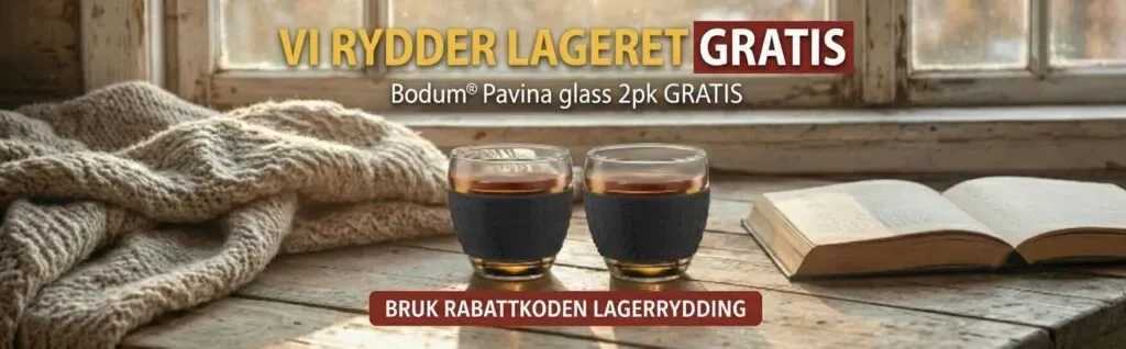 Bevis på rabattkode - Engrospris - Engrospris [[Bodum Pavina glass]] gratis tilbud