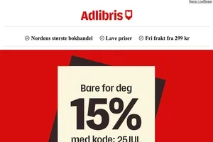 Julegavejakt? Få 15% rabatt med koden 25JUL