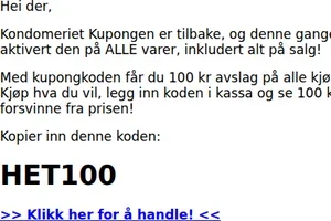 Verdikupong til deg!