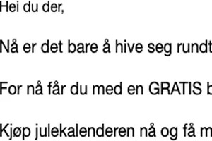 GRATIS bestselger med julekalenderen!