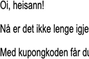 Obs: Verdikupongen din!