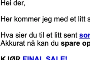 VIP: Du får beskjed først!