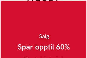Opptil 60% på salget!