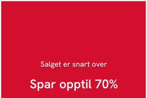 Snart er salget over!