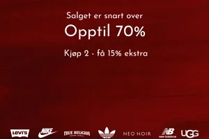 Kjøp minst 2 – få 15% ekstra rabatt på hele salget