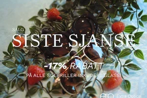 SISTE SJANSE: 17 % rabatt utløper 18. mai☀️