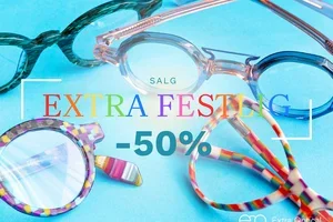 NÅ: -50% på Extra Festlige briller 🥰