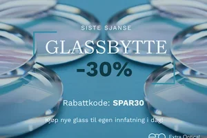 SISTE SJANSE: – 30% på glassbytte ☀️