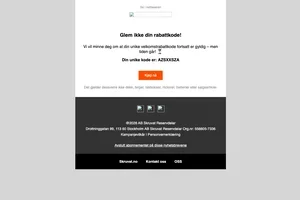 Glem ikke din rabattkode!