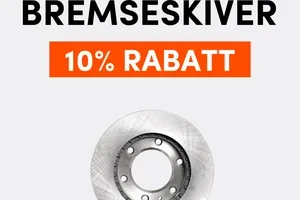 10% rabatt på bremseskiver!