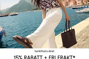 Sankthans: 15% rabatt + FRI FRAKT til deg