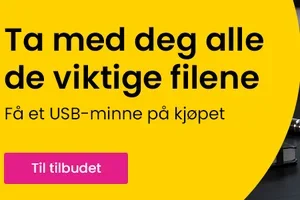 Du får et USB-minne når du handler