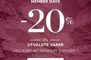 Medlemmer får 20% rabatt på ALT ✨