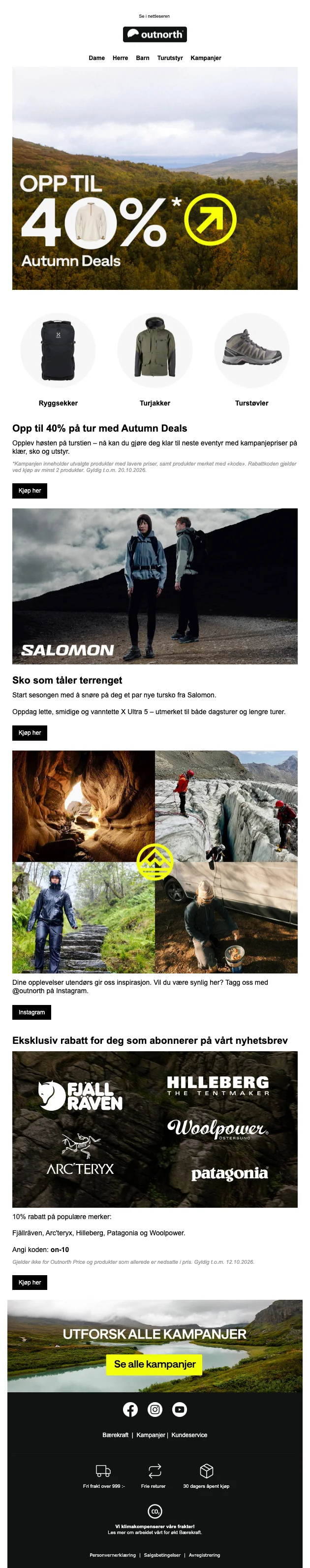 Bevis på rabattkode - Outnorth - Rabattkode: [[10% rabatt]] for nyhetsabonnenter på utvalgte merker