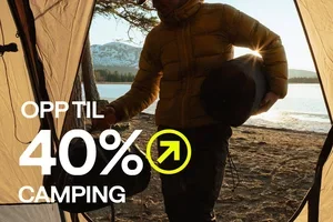 Opp til 40% på camping 🏕
