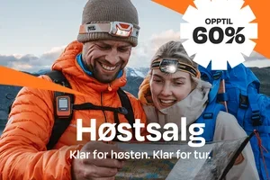 Opptil 60% rabatt ⛰️