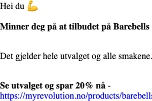 Siste sjanse på Barebells 👀