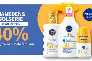 Siste sjanse! Opptil 40% på Nivea Sun ☀️