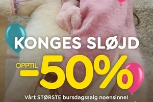 NÅ! Opptil -50% på KONGES SLØJD 🎉