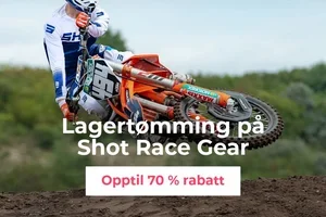 Stort salg: Shot Race Gear forsvinner raskt