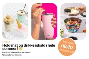 Is på stranden og kaldt vann i solsteken? 🍦