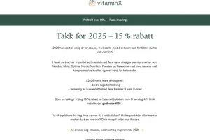 Påminnelse: Med ønske om et sunt og godt 2026 ✨