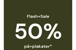 Flash Sale! 50 % rabatt* i dag