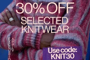 30% OFF knitwear ENDS TODAY!
