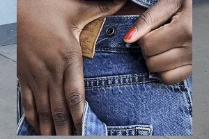 A relaxed fit with no waist gap