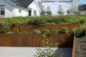 NYHET: Støttemur i corten