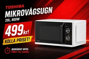 Halva priset på Toshiba Mikrovågsugn!