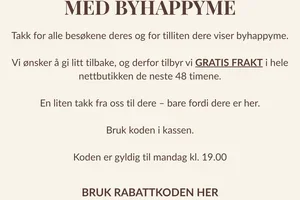 Bursdagsgave til deg: Fri frakt til mandag 🎉