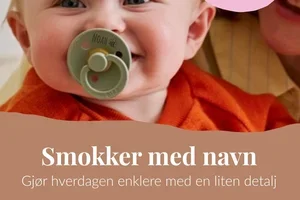 Smokker med navn – laget til barnet ditt 🤎