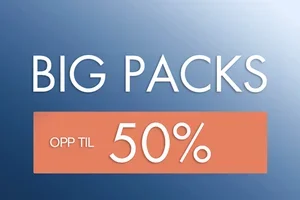 BIG PACKS opptil 50 %