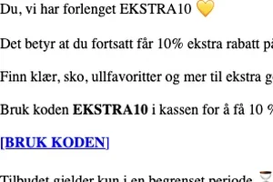 Ekstra Rabatt Litt Til...