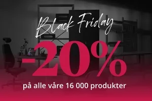 Siste dag -20% på alt til kontor, lager og konferanse
