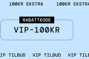 25% + 100kr VIP rabatt – Innløs nå! 🥳