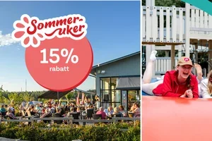 15 % rabatt gjelder nå – Sommerukene bookes raskt! ☀️