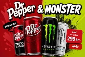 🔥 Hett erbjudande på MONSTER & Dr Pepper!