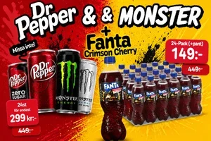 🔥 Upp till 67% rabatt på läsk & energidryck!