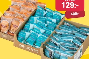 Delicato kampanj - 25-pack för 129 kr 🍪