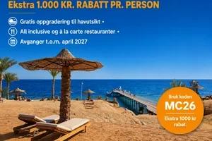 Eget korallrev + ekstra 1.000 kr i rabatt per person