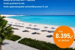 Opplevelsespakken din er gratis hvis du bestiller innen 31. juli.