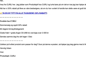 En liten ting før du bestemmer deg