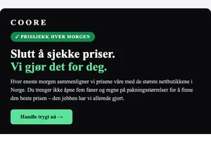 Slutt å sjekke priser. Vi gjør det for deg.