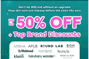 Glow Countdown: Up to 50% OFF Skin Care & Makeup!✨