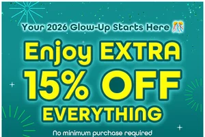 LAST CALL! Say Farewell to 2025 with 15% OFF Everything – No Minimum Spend! 🎉💃