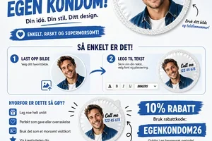 Lag ditt helt eget kondomdesign – få 10% rabatt
