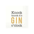Vinding Servietter Knock Knock, It's Gin O'Clock 25x25cm 12pk