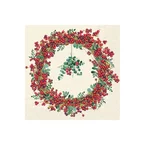 Vinding Servietter Berry Wreath Cream 25x25cm 12pk